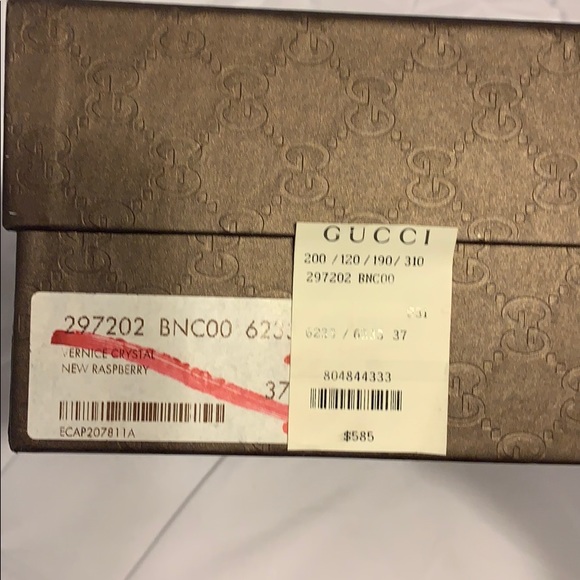 Gucci vernice Crystal color raspberry - Picture 4 of 4
